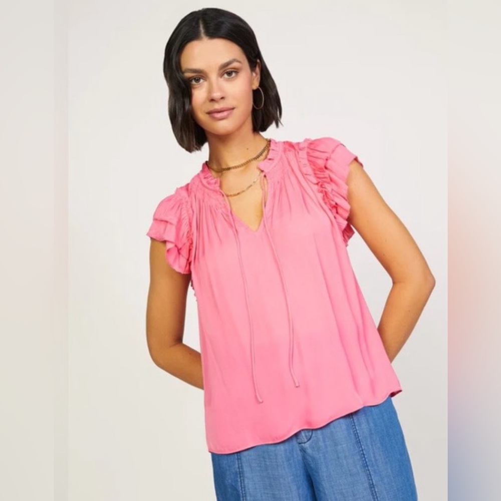 CURRENT AIR V Neck Blouse - XS